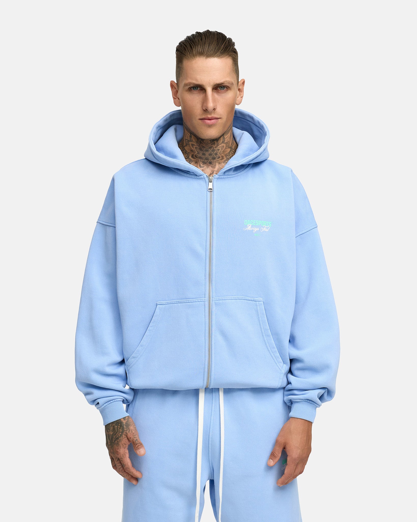 washed aqua blue|men