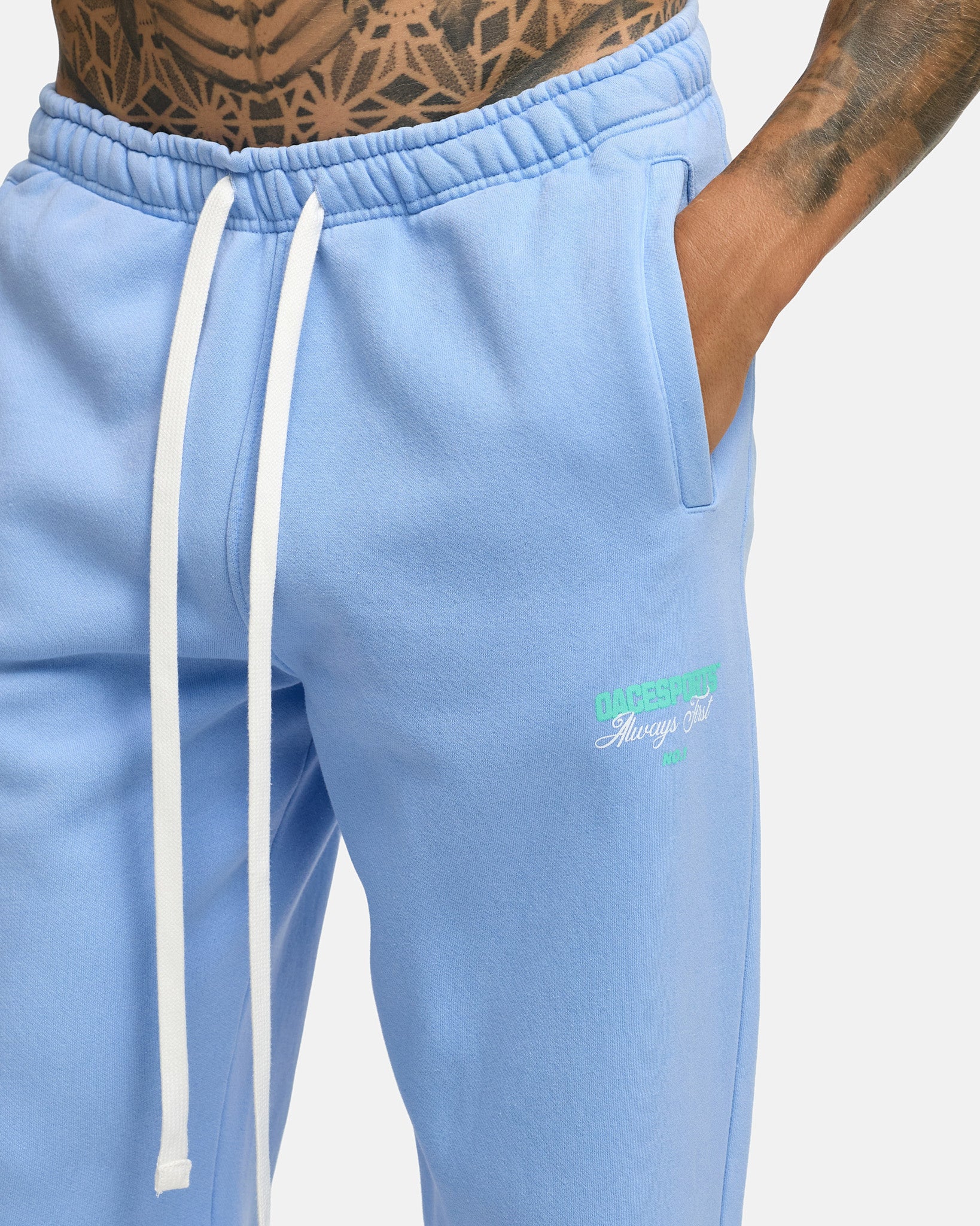 washed aqua blue|men