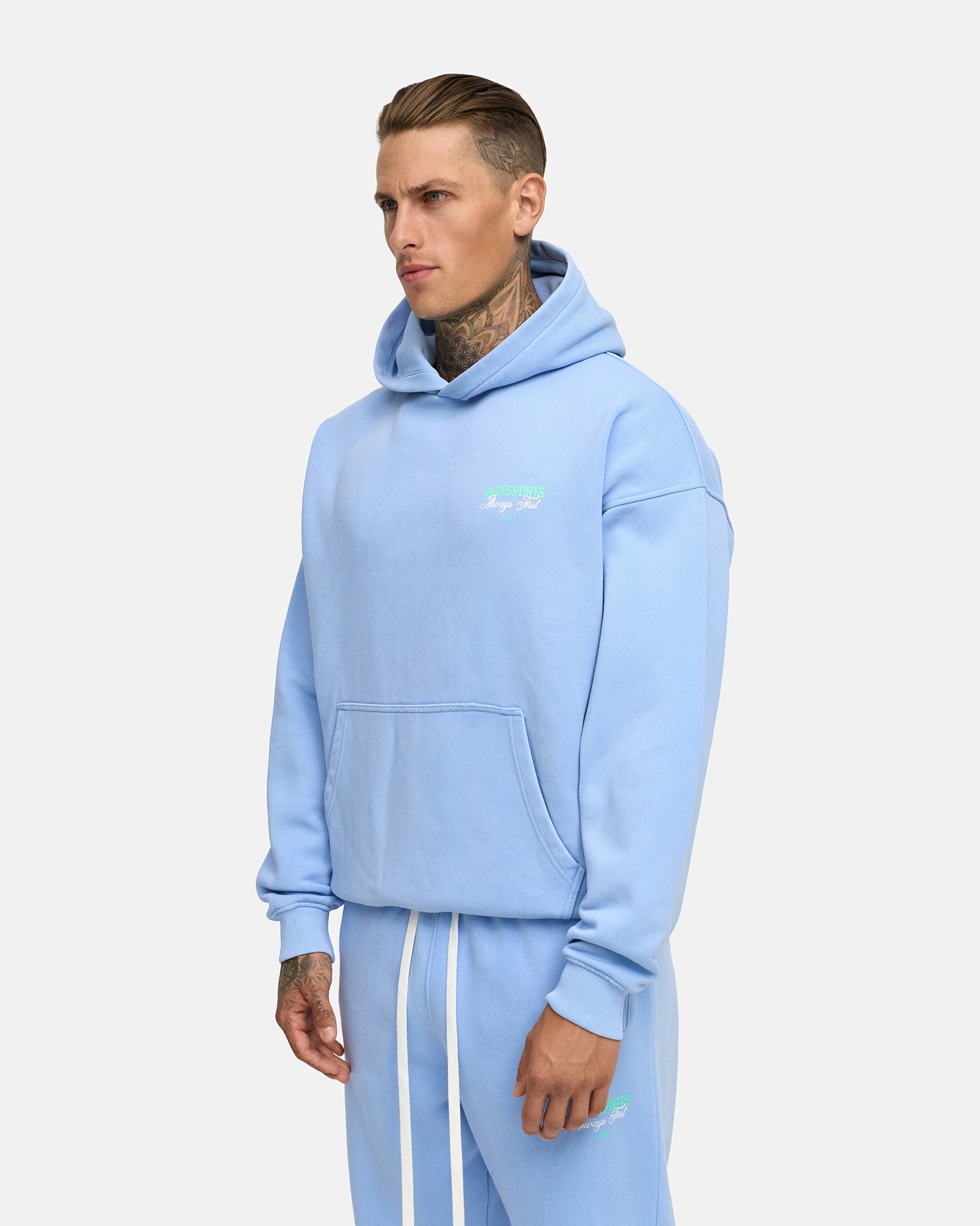 washed aqua blue|men