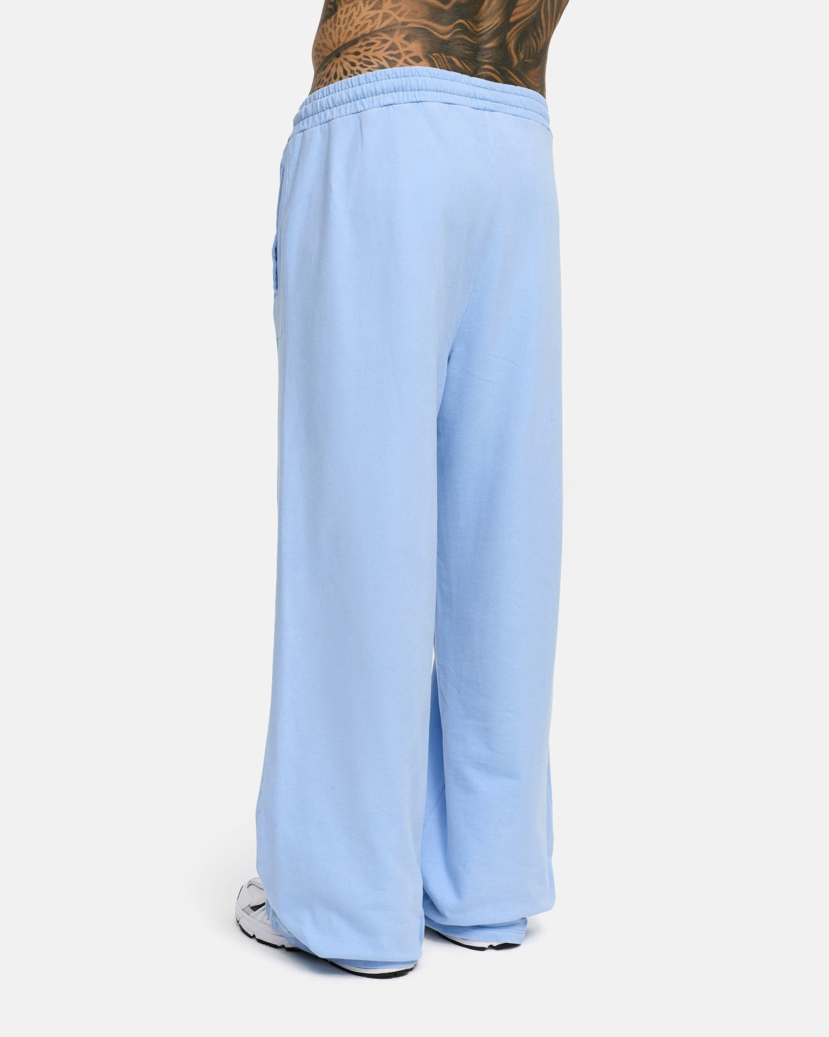 washed aqua blue