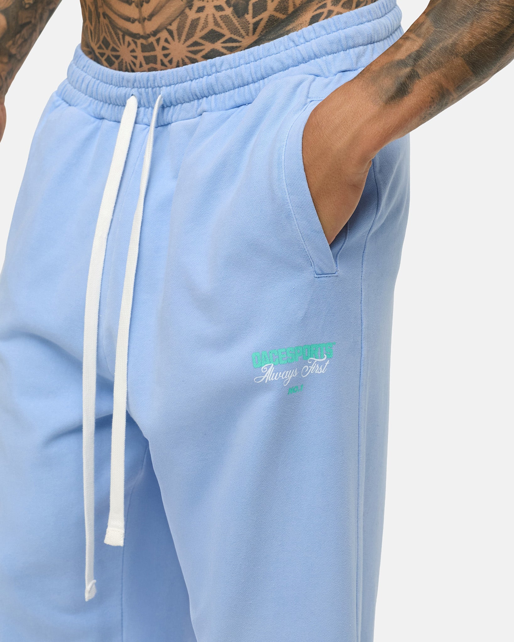 washed aqua blue