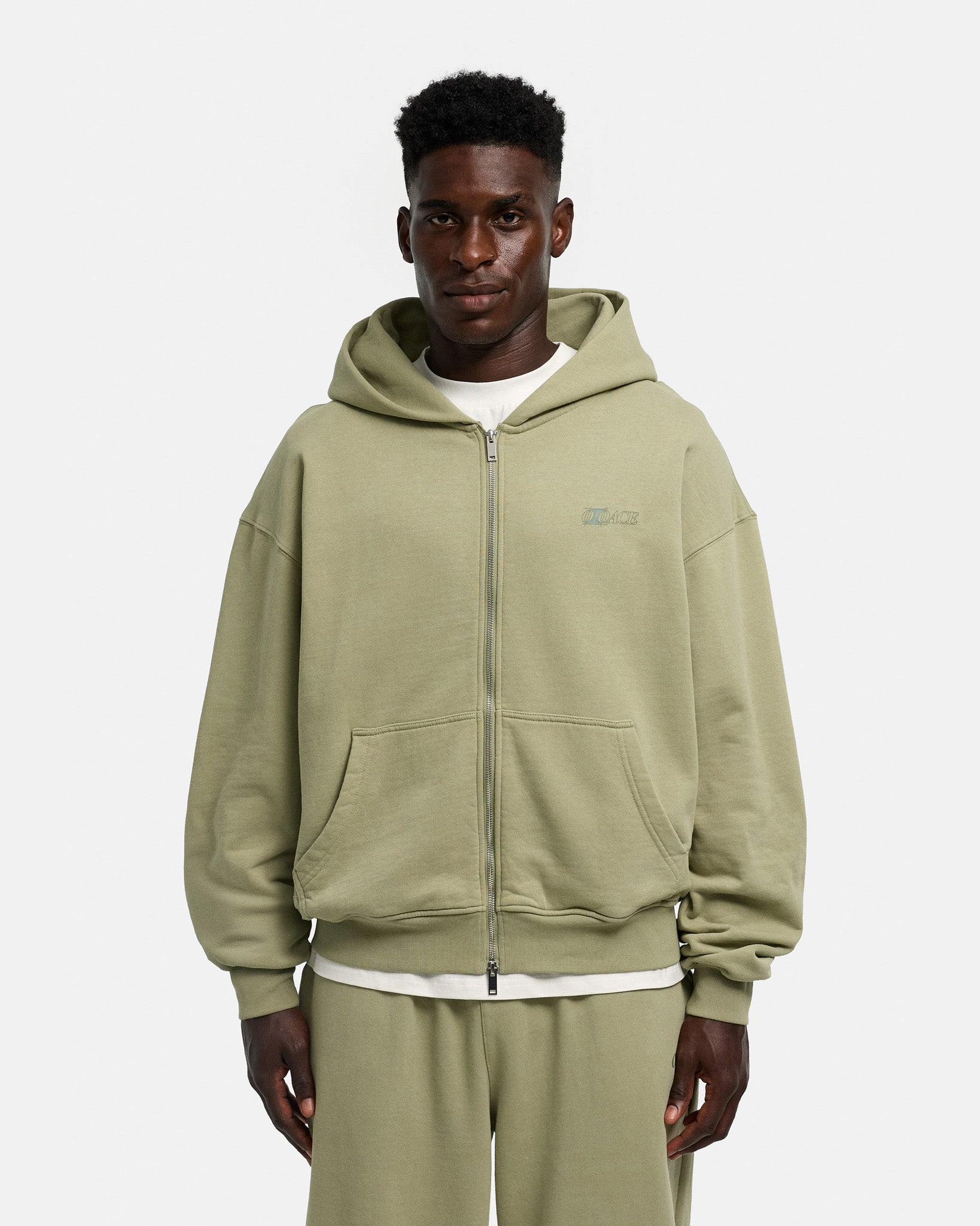 washed dusty olive