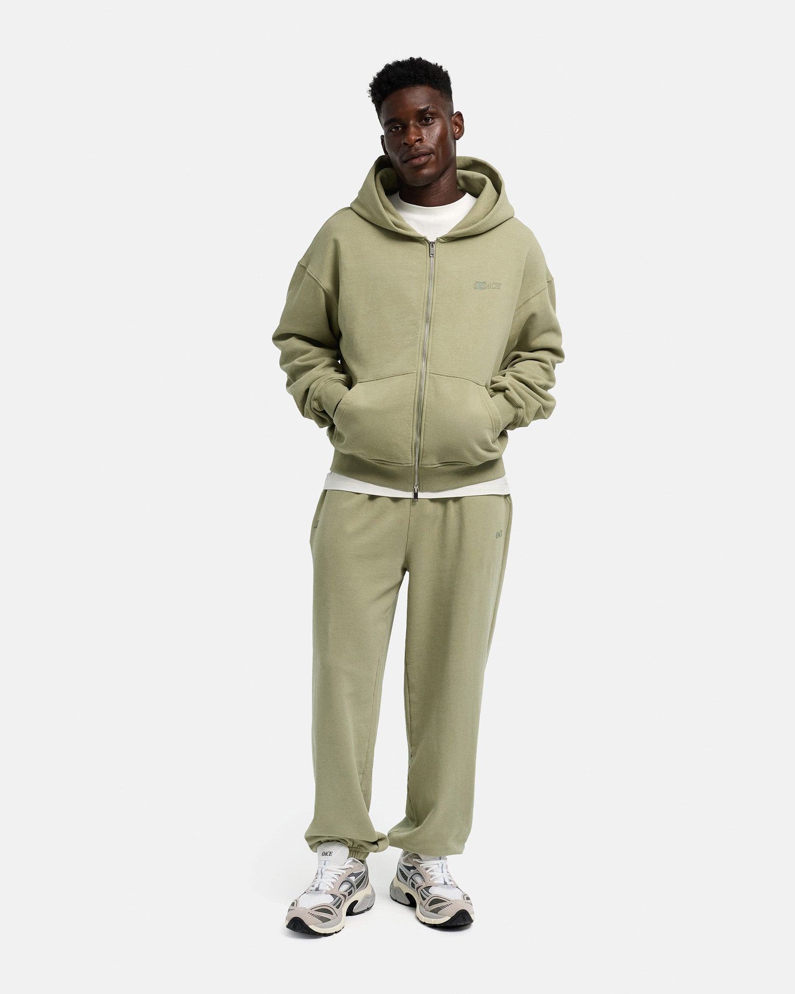 washed dusty olive