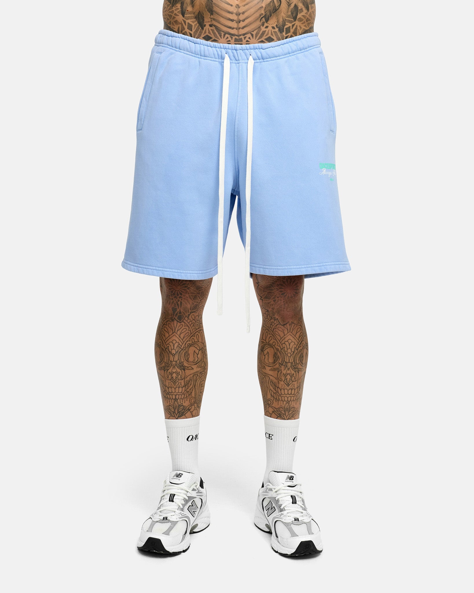 washed aqua blue