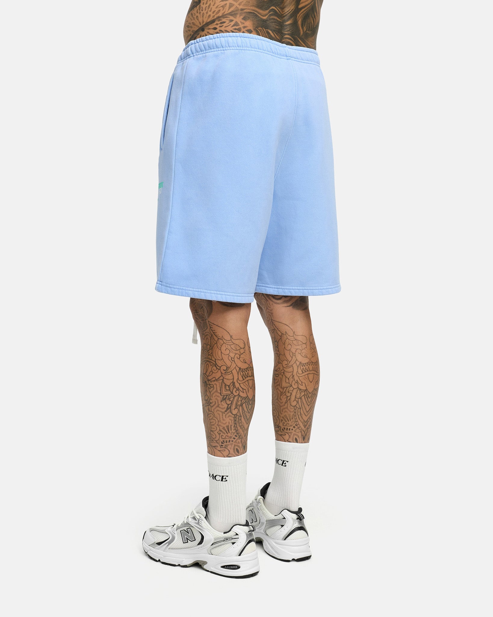 washed aqua blue