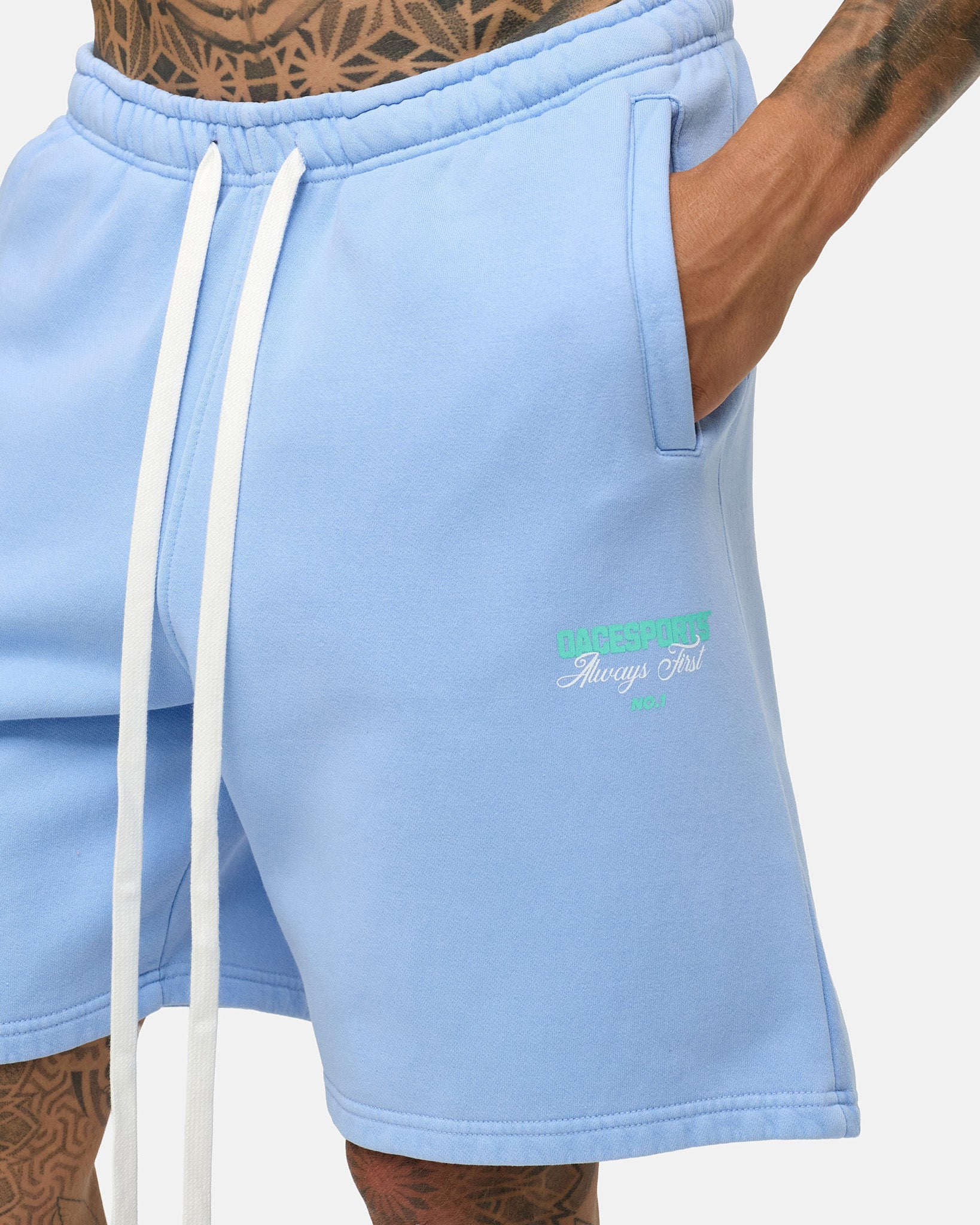 washed aqua blue