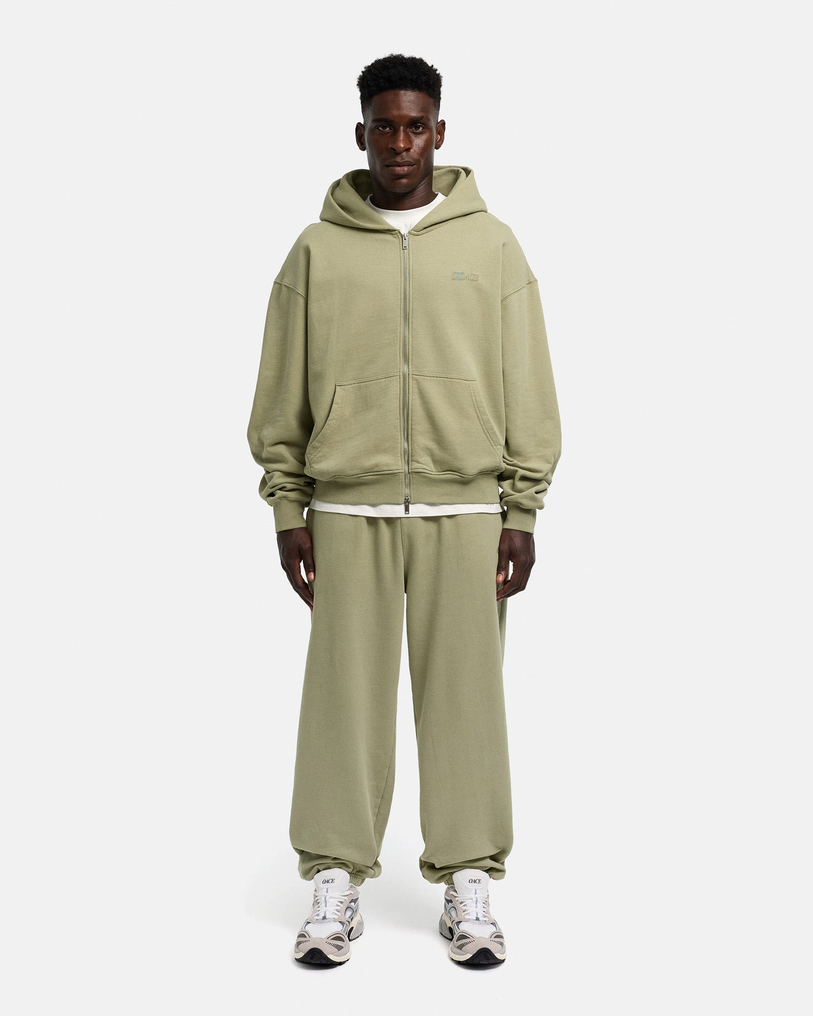 washed dusty olive