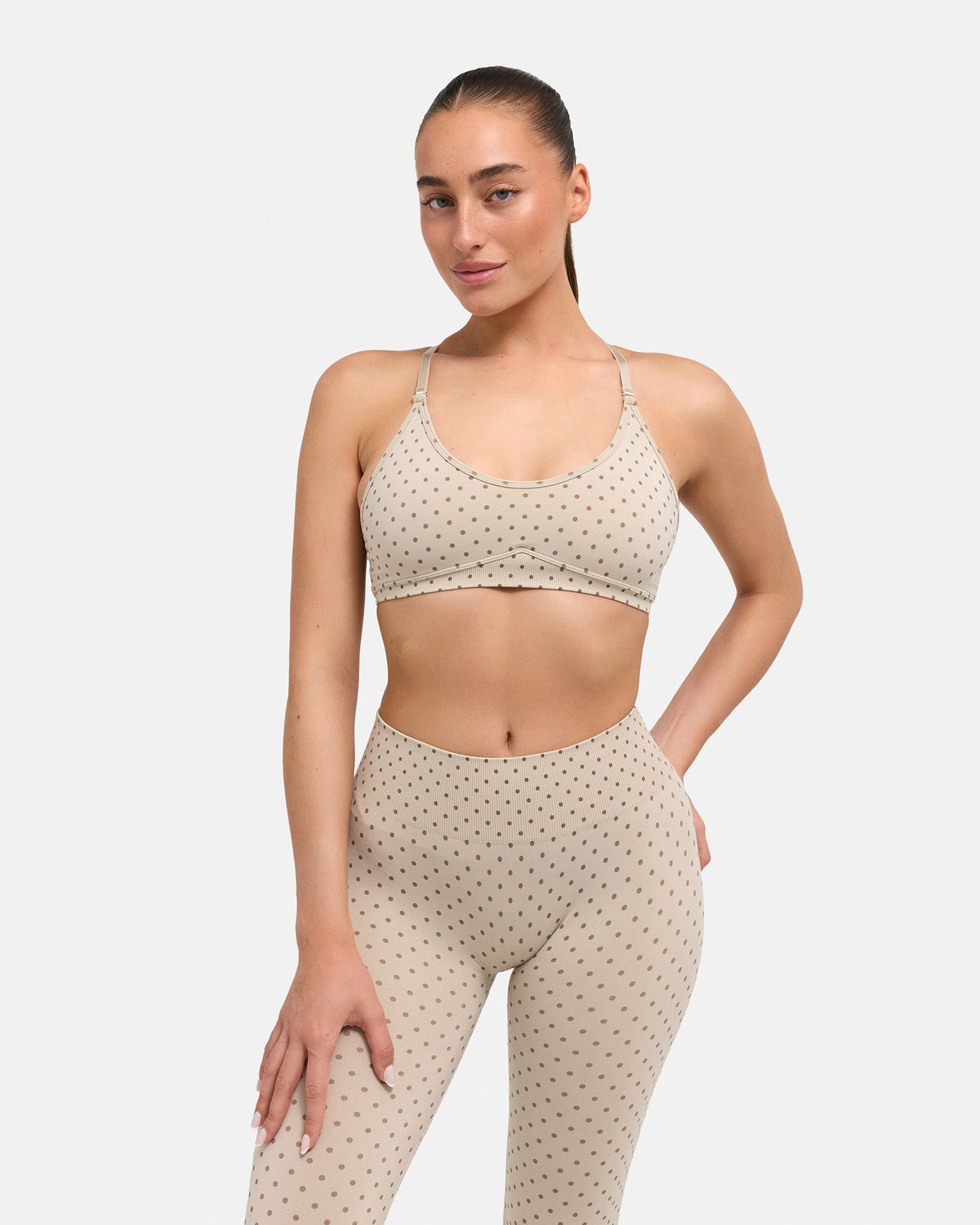 taupe/dots
