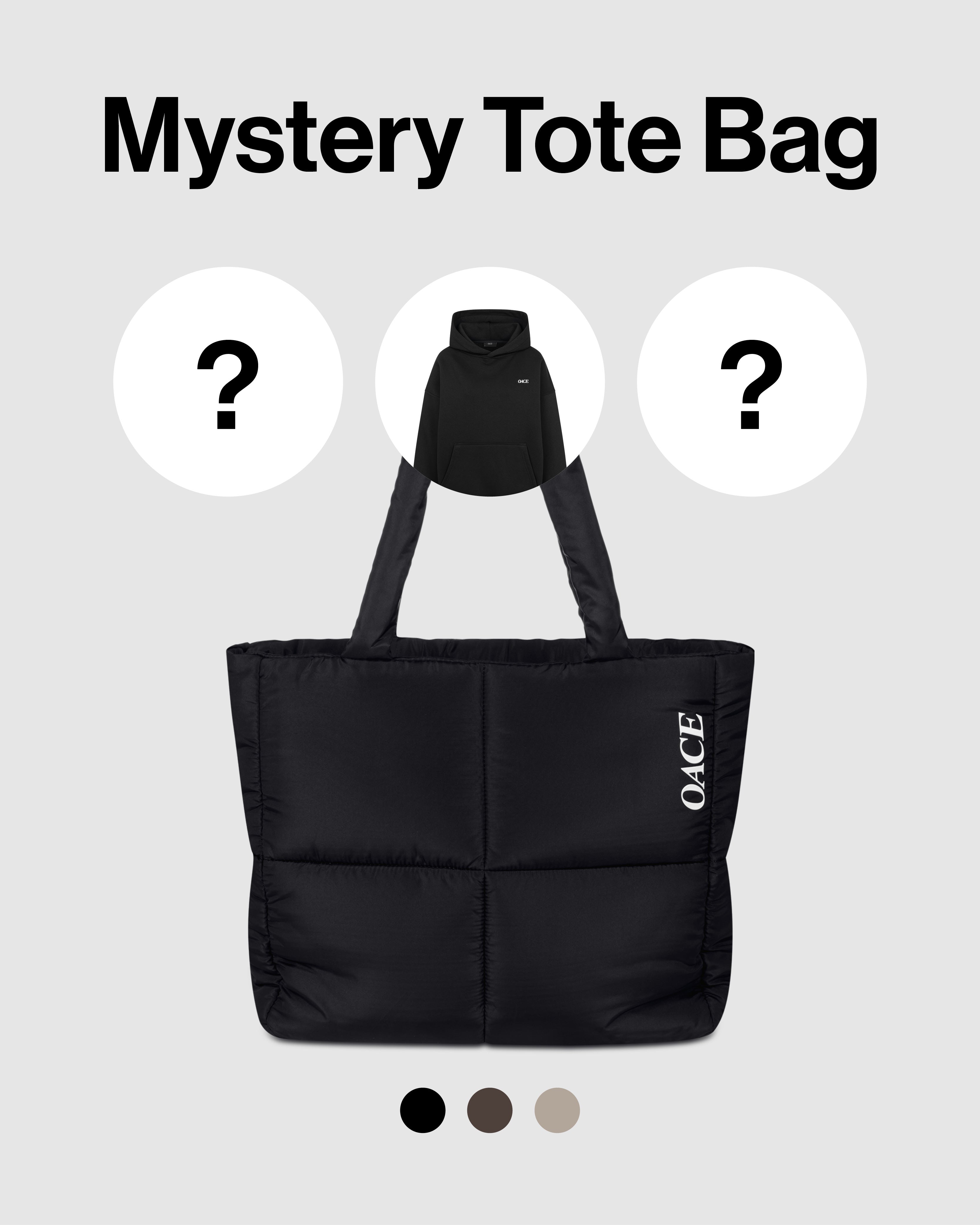 Mystery Puffed Tote Bag Hoodie Editie Heren