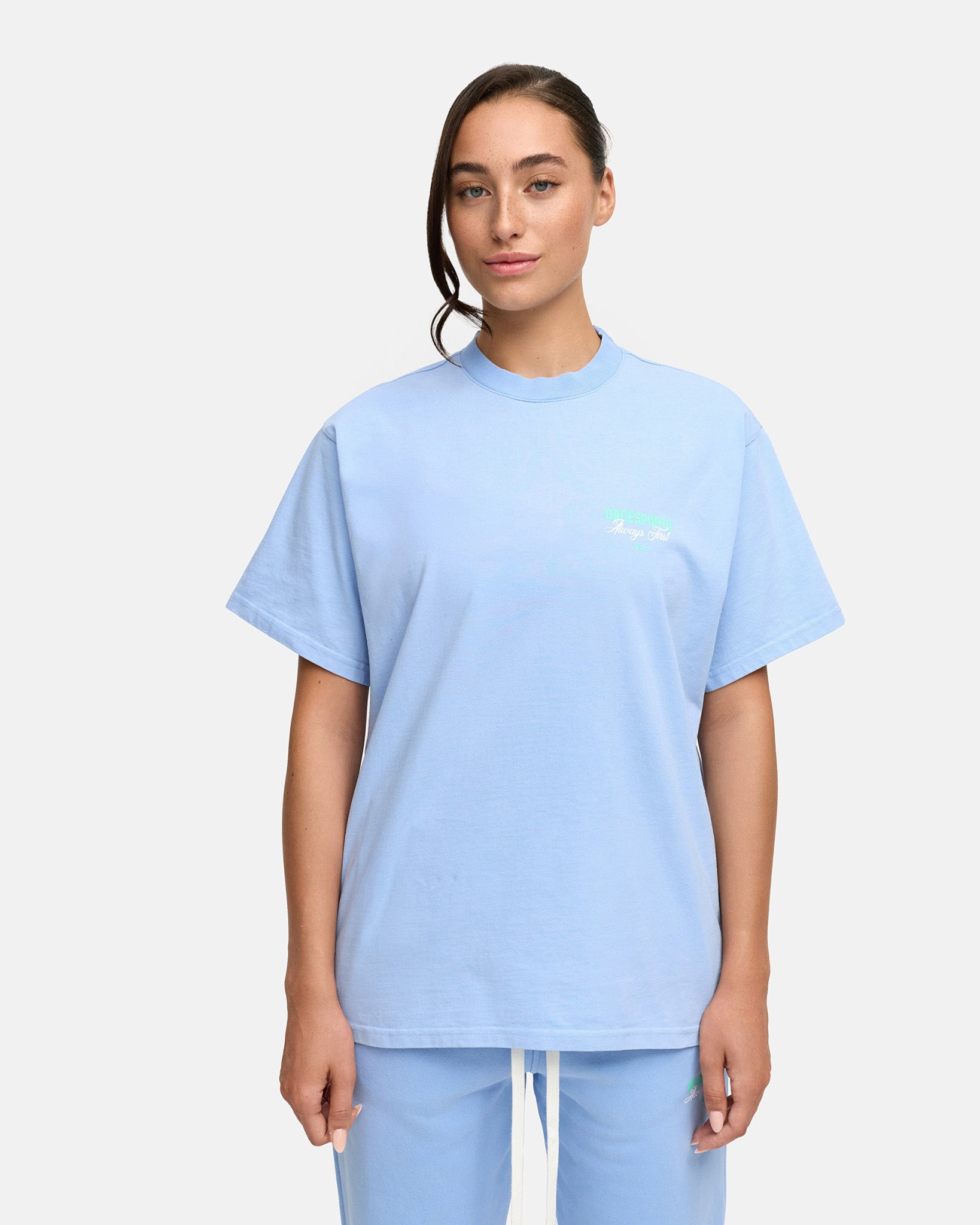 washed aqua blue|women