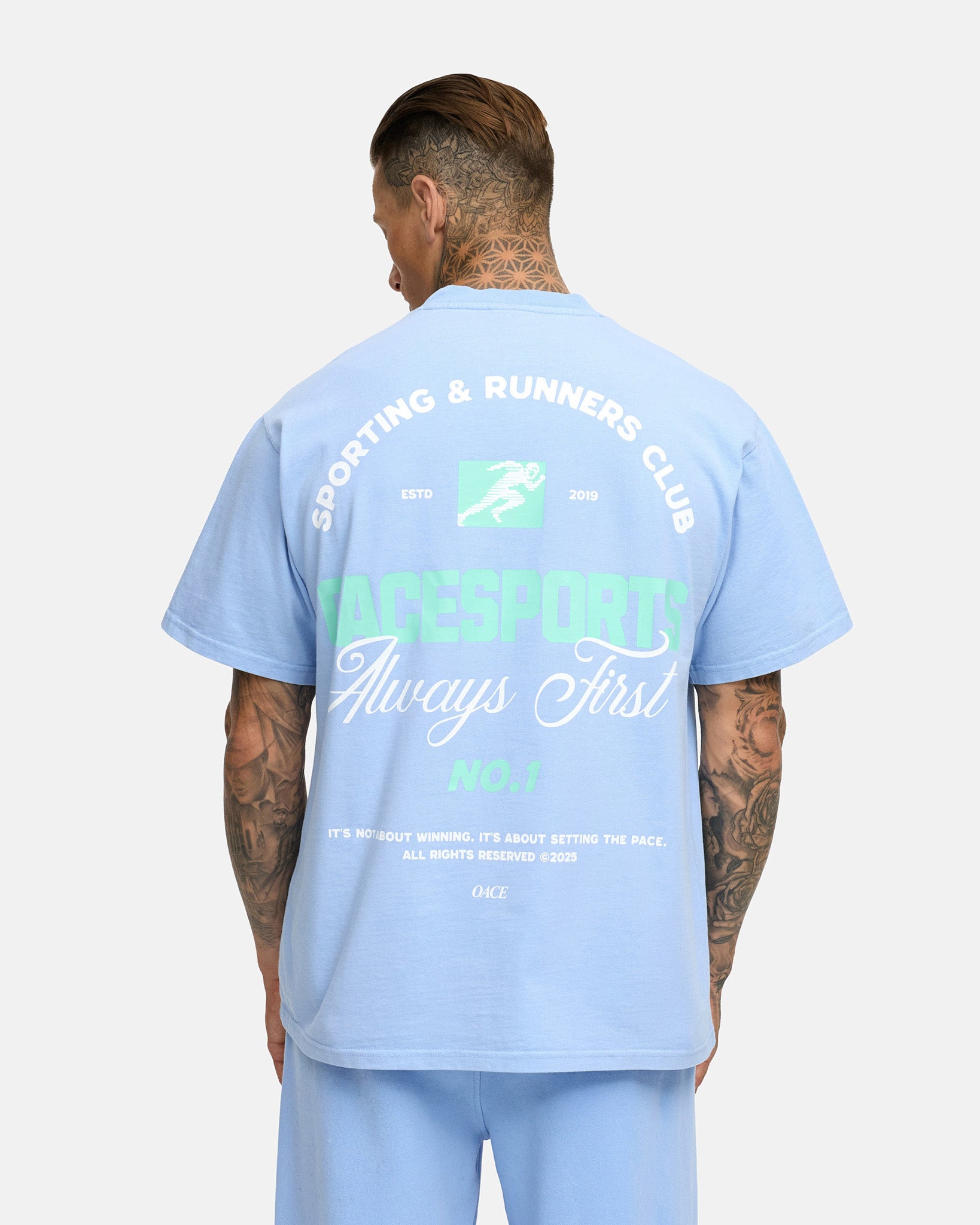 washed aqua blue|men